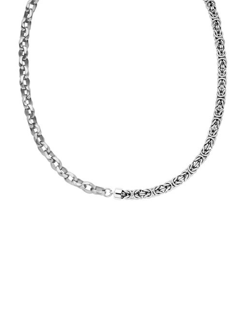 Diesel Diesel Font Silver Necklace DX1694040
