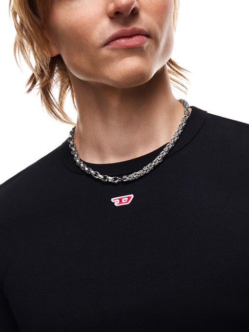 Diesel Diesel Font Silver Necklace DX1694040
