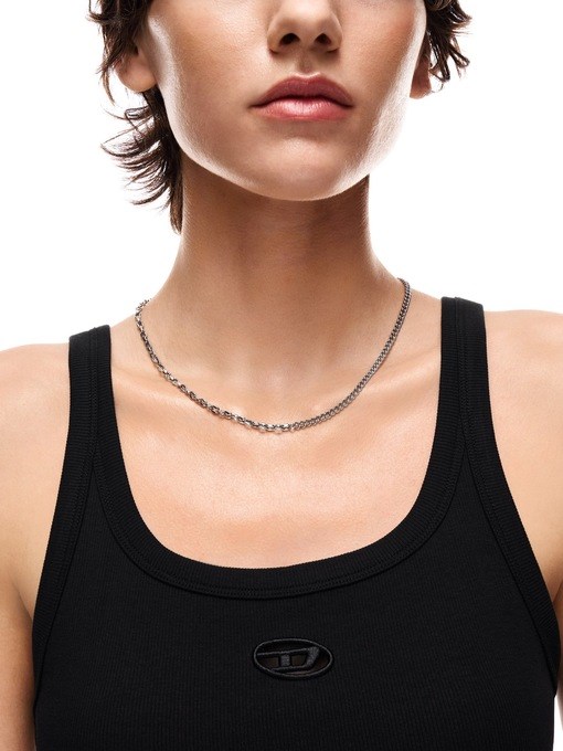 Diesel Diesel Font Silver Necklace DX1695040 Diesel Diesel Font Silver Necklace DX1695040