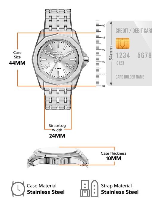 Diesel Stinger Silver Watch DZ2236