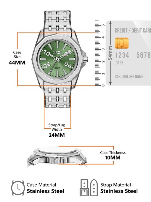 Diesel Stinger Silver Watch DZ2237