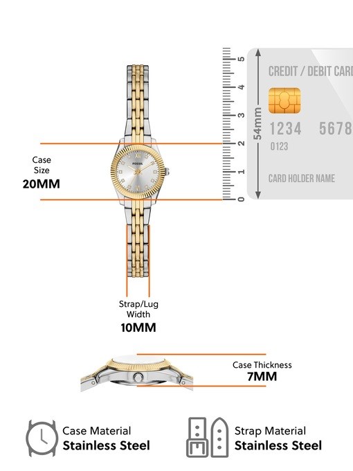 Scarlette Mini Three-Hand Two-Tone Stainless Steel Watch