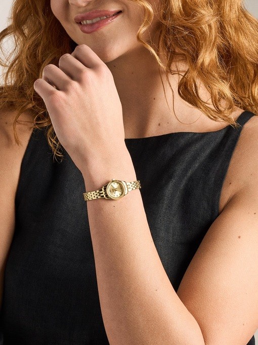 Scarlette Mini Three-Hand Gold-Tone Stainless Steel Watch Scarlette Mini Three-Hand Gold-Tone Stainless Steel Watch