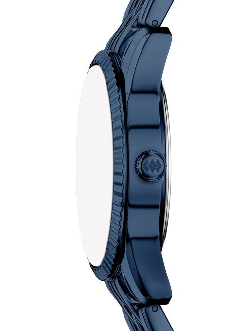 Scarlette Three-Hand Navy Stainless Steel Watch
