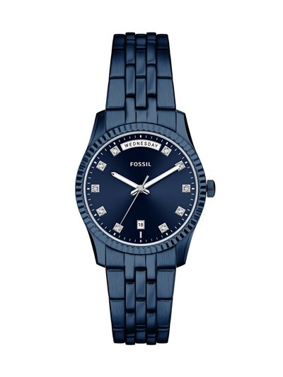 Scarlette Three-Hand Navy Stainless Steel Watch