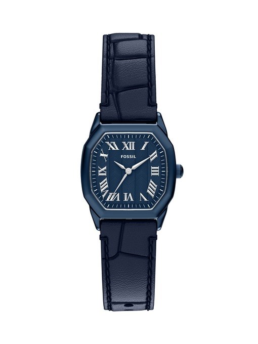 Harlow Three-Hand Navy Leather Watch Harlow Three-Hand Navy Leather Watch
