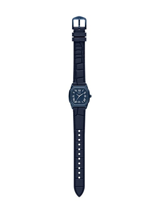 Harlow Three-Hand Navy Leather Watch Harlow Three-Hand Navy Leather Watch