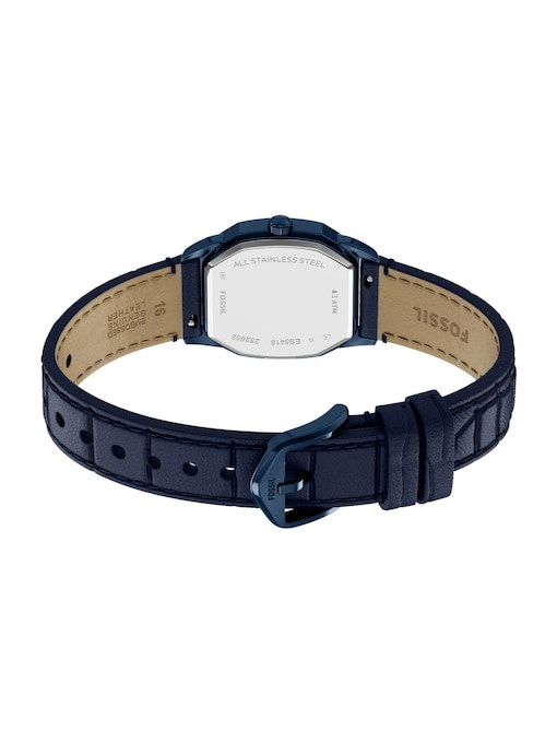 Harlow Three-Hand Navy Leather Watch Harlow Three-Hand Navy Leather Watch