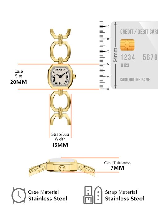 Harlow Mini Two-Hand Gold-Tone Stainless Steel Watch Harlow Mini Two-Hand Gold-Tone Stainless Steel Watch