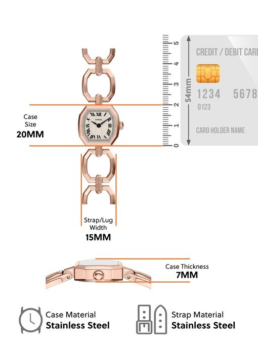 Harlow Mini Two-Hand Rose Gold-Tone Stainless Steel Watch Harlow Mini Two-Hand Rose Gold-Tone Stainless Steel Watch