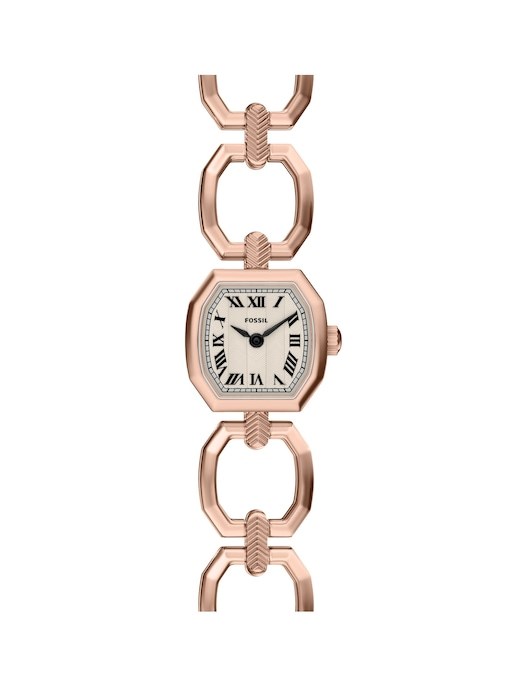 Harlow Three-Hand Navy Leather Watch