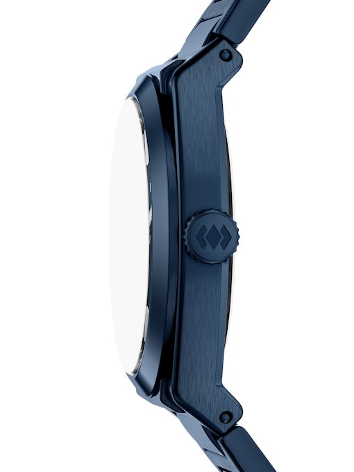 Everett Three-Hand Navy Stainless Steel Watch