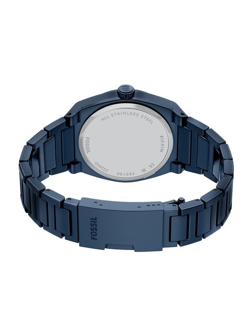 Everett Three-Hand Navy Stainless Steel Watch