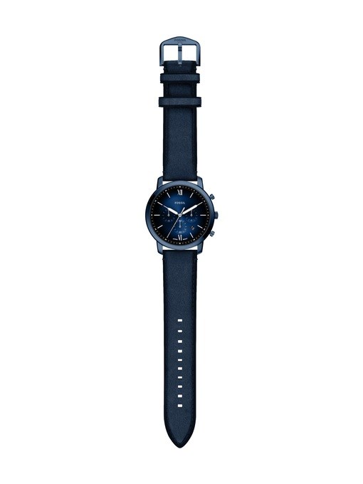 Neutra Chronograph Navy Leather Watch