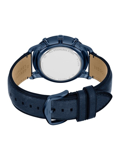 Neutra Chronograph Navy Leather Watch