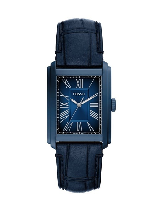 Carraway Three-Hand Navy Croco Leather Watch Carraway Three-Hand Navy Croco Leather Watch