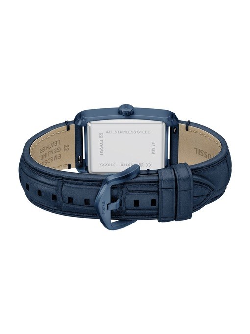 Carraway Three-Hand Navy Croco Leather Watch Carraway Three-Hand Navy Croco Leather Watch