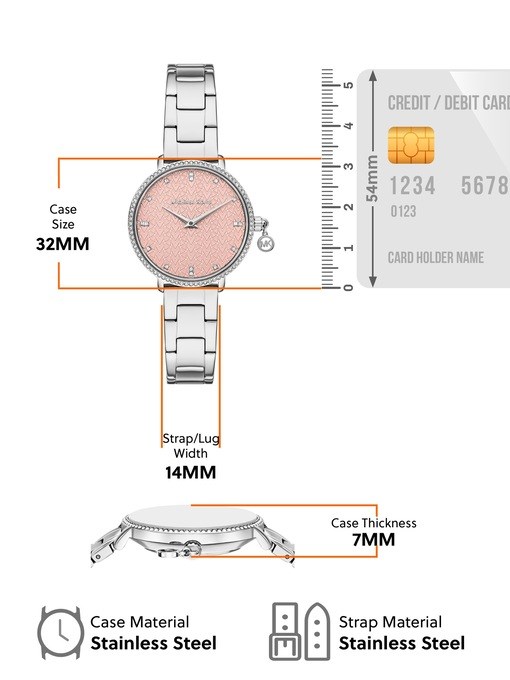Michael Kors Pyper Silver Watch MK7617 Michael Kors Pyper Silver Watch MK7617