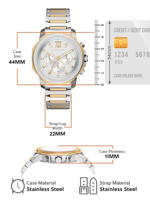 Michael Kors Prescott Two Tone Watch MK9260