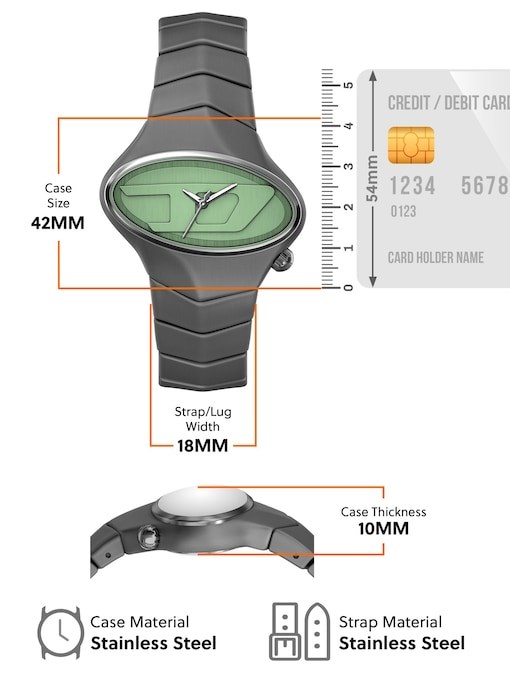 Diesel D-Rush Gunmetal Watch DZ2241 Diesel D-Rush Gunmetal Watch DZ2241
