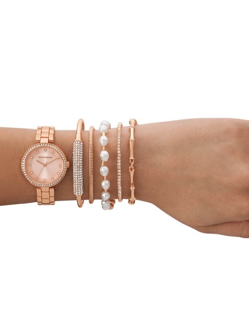 Skechers Women's Gift Sets 32MM 3-Hand Quartz Analog Watch with Rose Gold Bracelet and Case with Bracelet Accessories Skechers Women's Gift Sets 32MM 3-Hand Quartz Analog Watch with Rose Gold Bracelet and Case with Bracelet Accessories