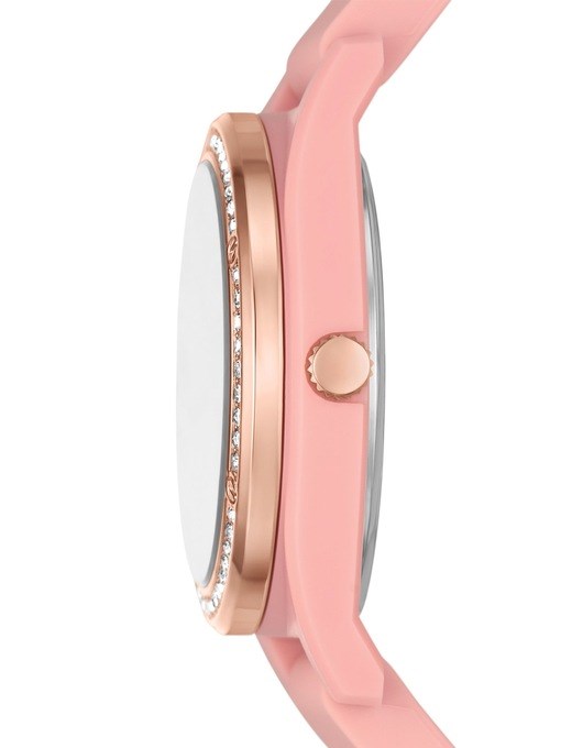 Skechers Evalyn Three Hand Blush Silicone Watch Skechers Evalyn Three Hand Blush Silicone Watch
