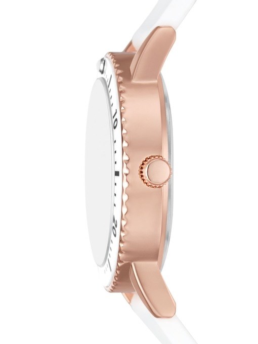 Skechers Carolwood Three Hand White Silicone Watch Skechers Carolwood Three Hand White Silicone Watch