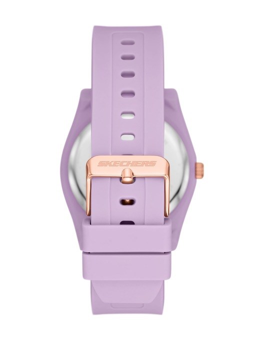 Skechers Evalyn Three Hand Purple Silicone Watch Skechers Evalyn Three Hand Purple Silicone Watch