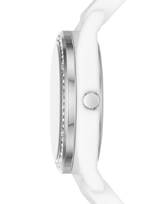 Skechers Evalyn Three Hand White Silicone Watch Skechers Evalyn Three Hand White Silicone Watch