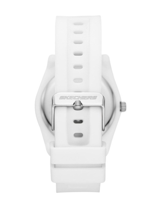 Skechers Evalyn Three Hand White Silicone Watch Skechers Evalyn Three Hand White Silicone Watch