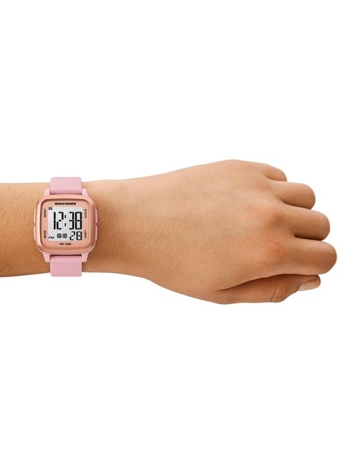 Skechers Holmby Digital Blush Silicone Watch