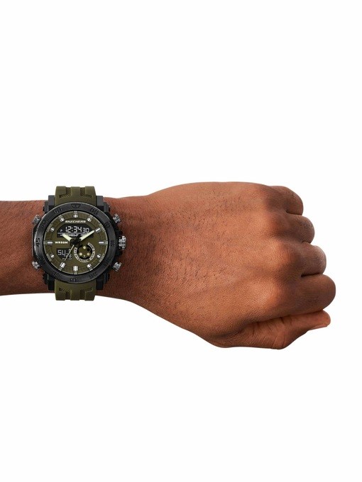 Skechers Ridgeland Ana-Digi Green Polyurethane Watch Skechers Ridgeland Ana-Digi Green Polyurethane Watch