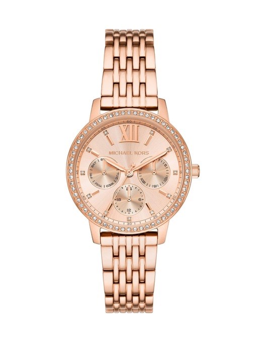 Michael Kors Multifunction Rose Gold-Tone Stainless Steel Watch Michael Kors Multifunction Rose Gold-Tone Stainless Steel Watch