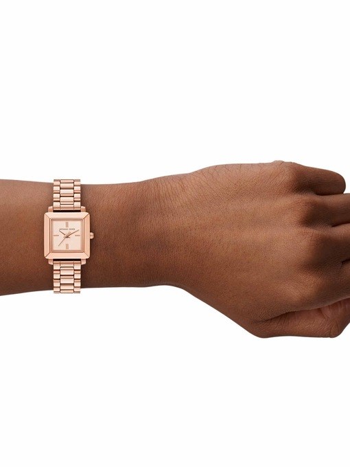 Michael Kors Gwynn Three-Hand Rose Gold-Tone Stainless Steel Watch