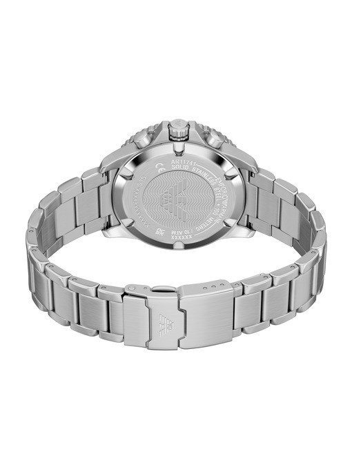 Emporio Armani World Explorer Solar-Powered Chronograph Stainless Steel Watch Emporio Armani World Explorer Solar-Powered Chronograph Stainless Steel Watch