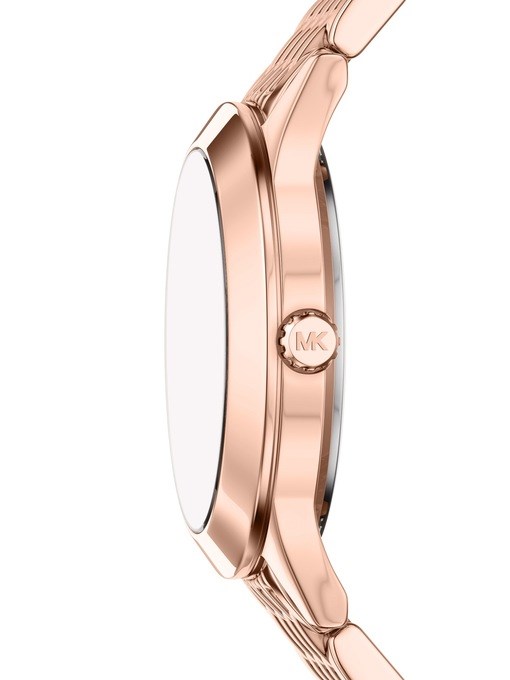 Michael Kors Aspyn Three-Hand Rose Gold-Tone Stainless Steel Watch Michael Kors Aspyn Three-Hand Rose Gold-Tone Stainless Steel Watch