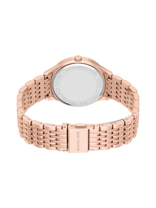 Michael Kors Aspyn Three-Hand Rose Gold-Tone Stainless Steel Watch Michael Kors Aspyn Three-Hand Rose Gold-Tone Stainless Steel Watch
