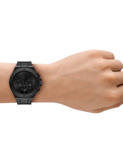Michael Kors Lennox Chronograph Black Stainless Steel Watch Michael Kors Lennox Chronograph Black Stainless Steel Watch
