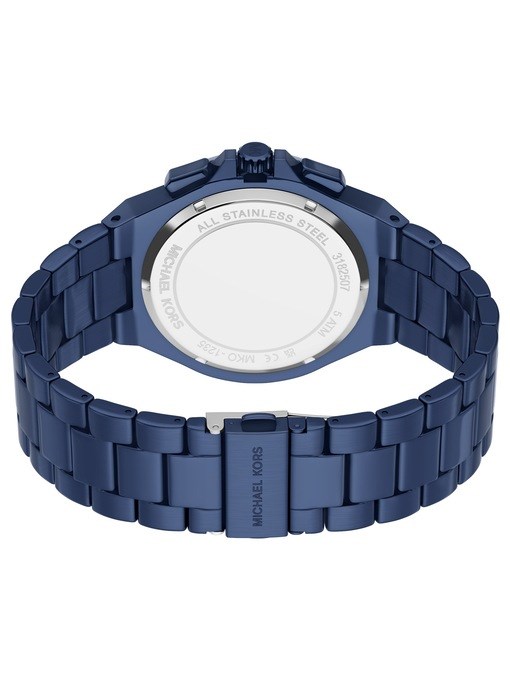 Michael Kors Lennox Chronograph Blue Stainless Steel Watch Michael Kors Lennox Chronograph Blue Stainless Steel Watch