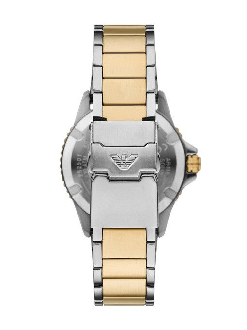 Emporio Armani World Explorer Solar-Powered Three-Hand Two-Tone Stainless Steel Watch Emporio Armani World Explorer Solar-Powered Three-Hand Two-Tone Stainless Steel Watch