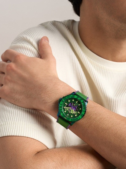 Marvel x Fossil Limited-Edition Incredible Hulk Automatic Watch Marvel x Fossil Limited-Edition Incredible Hulk Automatic Watch