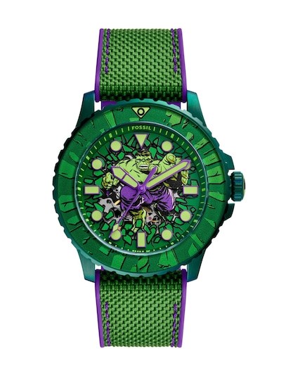 Marvel x Fossil Limited-Edition Incredible Hulk Automatic Watch