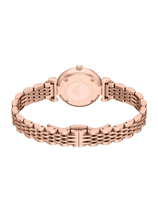 Emporio Armani Two-Hand Rose Gold-Tone Stainless Steel Watch