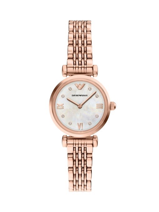 Emporio Armani Three-Hand Date Stainless Steel Watch