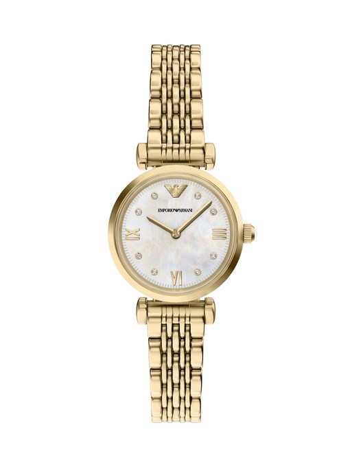 Emporio Armani Two-Hand Gold-Tone Stainless Steel Watch Emporio Armani Two-Hand Gold-Tone Stainless Steel Watch