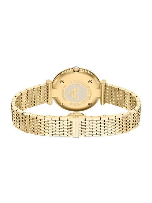 Emporio Armani Archelia Three-Hand Gold-Tone Stainless Steel Watch