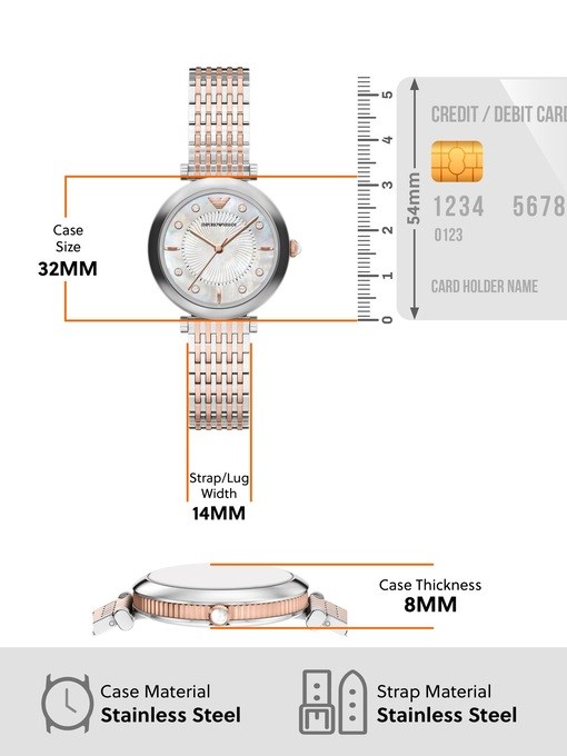 Emporio Armani Archelia Three-Hand Two-Tone Stainless Steel Watch Emporio Armani Archelia Three-Hand Two-Tone Stainless Steel Watch