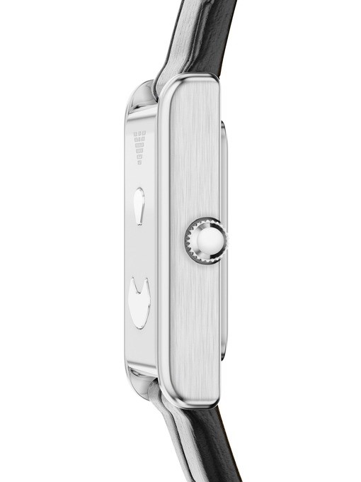 Emporio Armani Two-Hand Black Leather Watch Emporio Armani Two-Hand Black Leather Watch