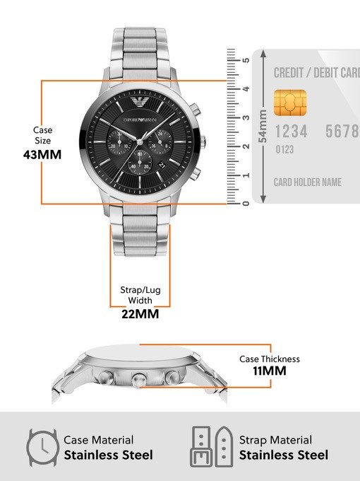 Emporio Armani Archetipo Chronograph Stainless Steel Watch Emporio Armani Archetipo Chronograph Stainless Steel Watch