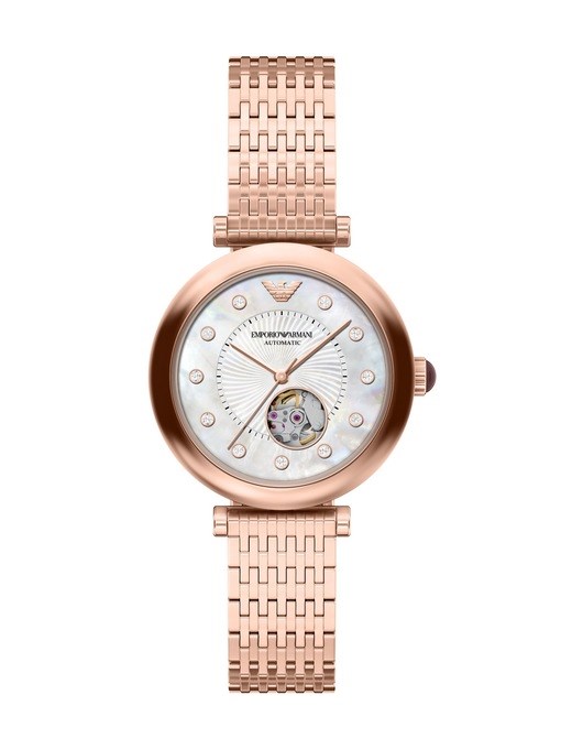 Emporio Armani Archelia Automatic Rose Gold-Tone Stainless Steel Watch